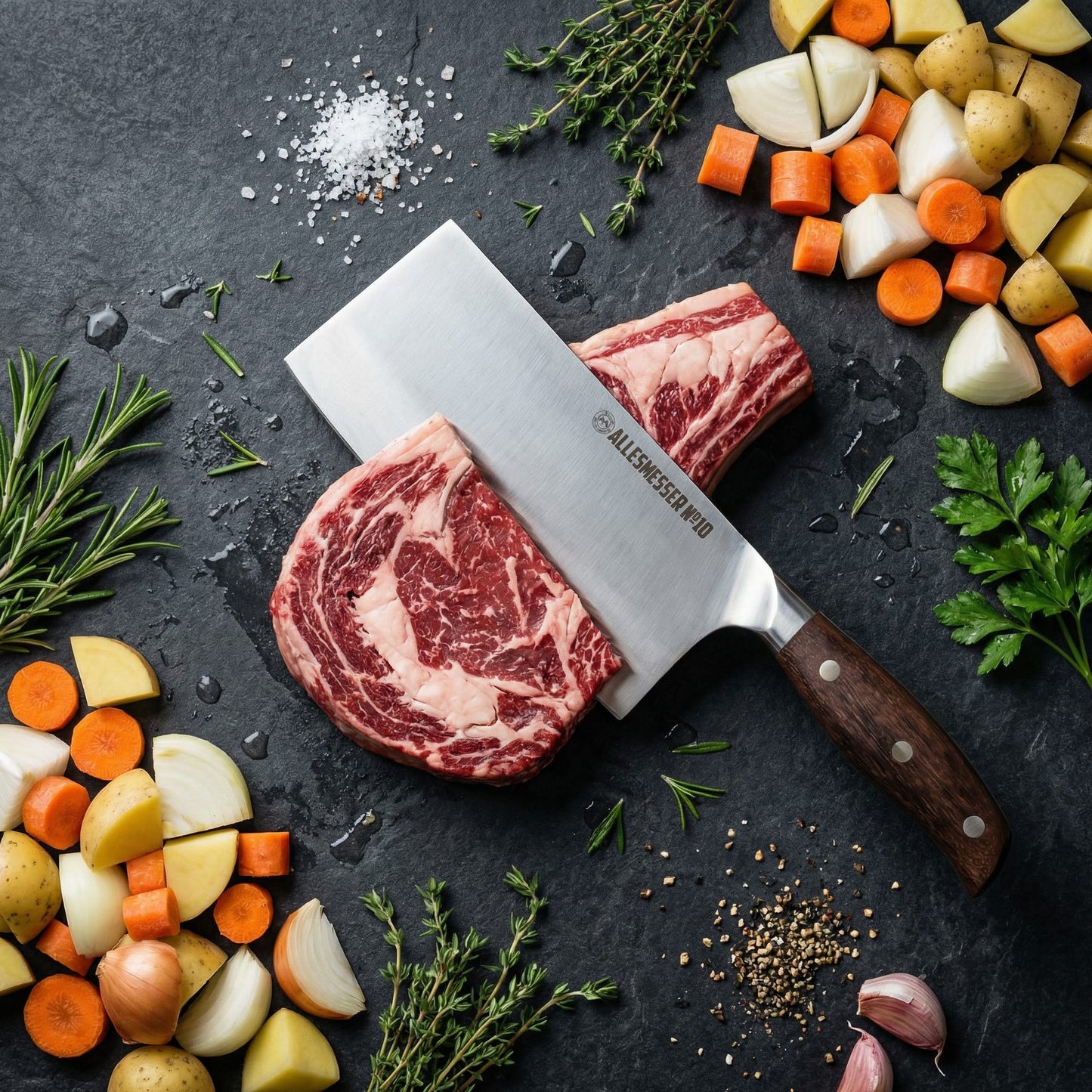 Allesmesser No 10 - Hochwertiger Stahl & Asiatische Form