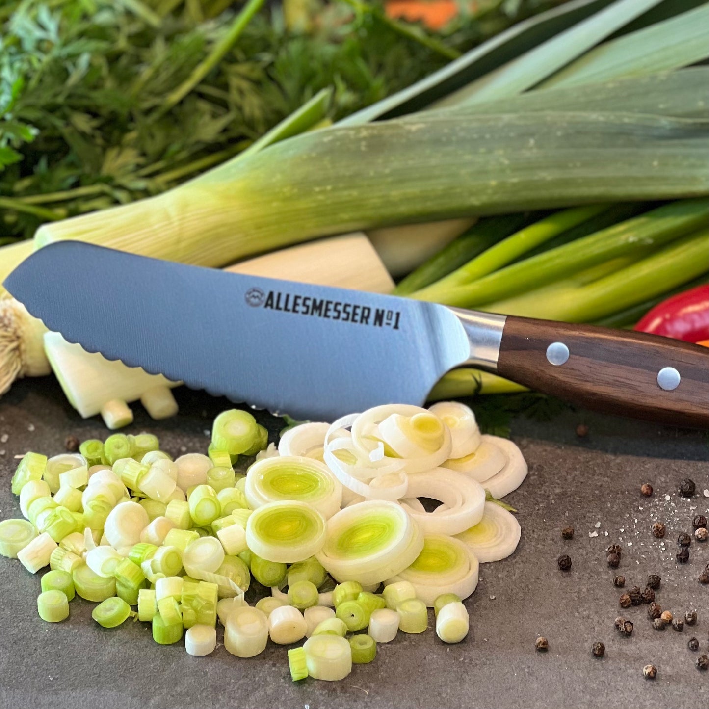 Allesmesser 1 mit Lauch