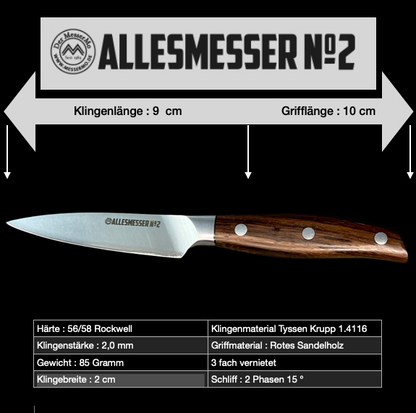 Allesmesser 2 für Hobbykoch kurze Version