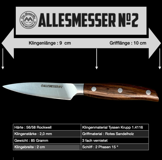 Allesmesser 2 für Hobbykoch kurze Version